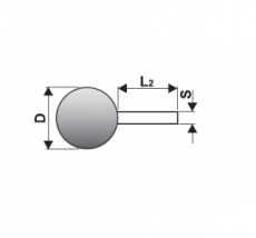 csapos korong  ¤  12- 3 6a 80 gömb carborundum