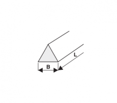 fenőidom  ¤ 20x200 2c 320 háromszög carborundum