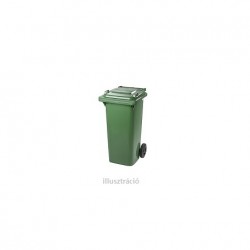 hulladéktároló kerekes 120l zöld