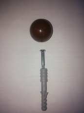 fischer ajtóütköző gomb 60540 barna