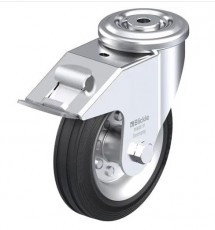 kerék ¤150  forgó-fékes hátfuratos ler-ve 150r-fi
