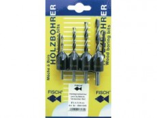 fisch-tools fafúró és süllyesztő készlet 4r. 3-6mm 063/124s