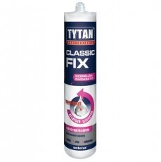 tytan szerelési ragasztó classicfix 290ml víztiszta üveg, fém, műanyag