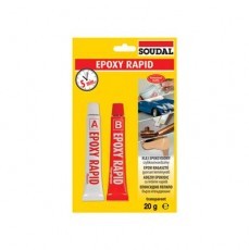 soudal ragasztó epoxy rapid 2 komp. 2x10g