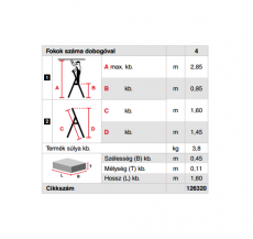 krause monto safety (126320) létra álló  4 lépcsőfokos