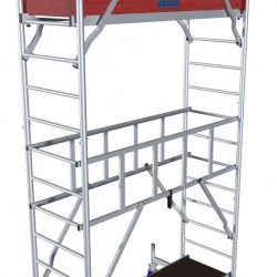 krause létra állvány guruló 2x0,7m protec 940124 munkamag.5,3m