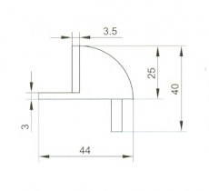 ajtóütköző félgömb rm ds002 2040413