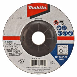 makita tisztítókorong 125x6,0 a-80933 inox