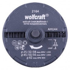 wolfcraft körkivágó készlet ¤25,32,38,45,50,56,62 2164000