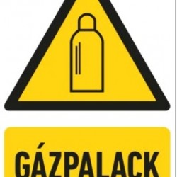 munkavédelmi matrica 160x250 gázpalack!