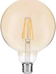 avide led izzó filament globe mini 8w e27 360° g95 lumen nw2700k