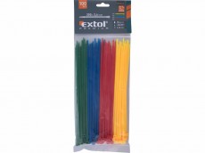 extol kábelkötegelő  200x3,5 színes 100db/cs 4színű