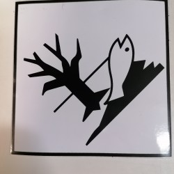 munkavédelmi matrica önt. 100x100 adr/rid/adn környezetre veszélyes
