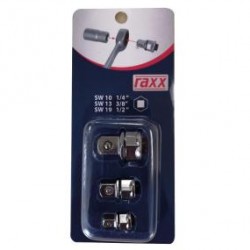 raxx adapter készlet 3 részes glo-wh20006 1/4,3/8,1/2