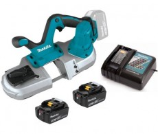 makita akkus szalagfűrész 64mm dpb182rte 2x5,0 ah 18v