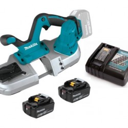 makita akkus szalagfűrész 64mm dpb182rte 2x5,0 ah 18v