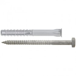 fischer dübel sxs 10x200 ss 24047 hatlapfejű+torx csavar