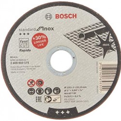 bosch vágókorong ¤125x1,0 inox 2608603171