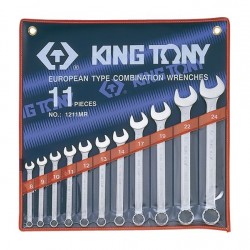 king tony csillag-villáskulcs készlet 11 részes coll 1/4-15/16