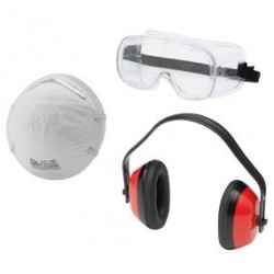 gebol munkavédelmi készlet 3részes 730101 (szemüveg,pormaszk,zajvédő fültok)
