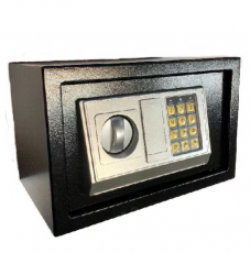 trezor elektronikus fekete bútorszéf 35x23x25