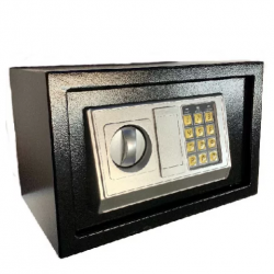 trezor elektronikus fekete bútorszéf 35x23x25