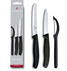 victorinox swiss classic hámozó készlet 6711331 3részes fekete