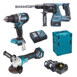 makita gépszett (dhp484,dhr243,dga513,3x5,0ah dlx3119tj