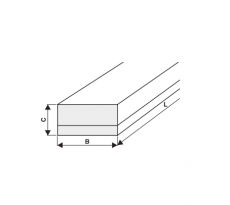 fenőidom  ¤ 13x25x200 6a 220 téglalap carborundum