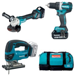 makita gépszett dlx3152tx1 (ddf484+djv180+dga511+dc18rc+bl1850bx2)