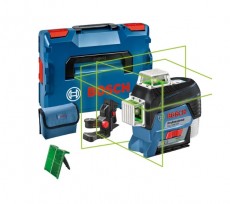 bosch háromsíkú lézer (zöld) szett gll 3-80cg 1x2,0ah l box (0601063t03)
