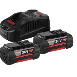 bosch gba 36v 2 x 6,0 ah akku + gal 3680 cv t. 1600a00l1u