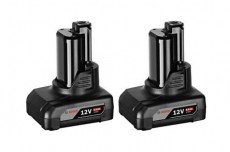 bosch 2 x gba 12v 6.0ah akkumulátor 1600a00x7m