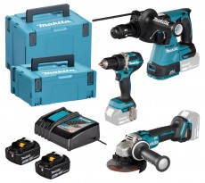 makita gépszett (ddf484,dhr243,dga504, 2x5ah,dc18r dlx3195jx1