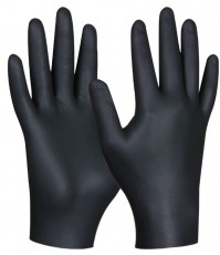 gebol védőkesztyű 1x haszn. m fekete 709635-m 100 db/doboz