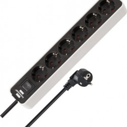 brennenstuhl hosszabbító   1,5m/6alj fehér/fekete 1153260020