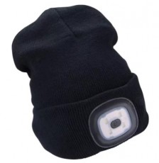 extol sapka led homloklámpával kötött/fekete kivehető led
