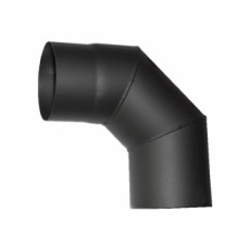 füstcső könyök matt fekete 120/90° 1,5mm (221819)
