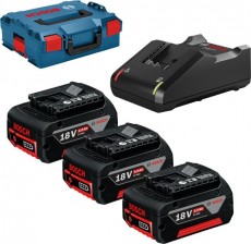 bosch akku csomag 3xgba 18v 5,0ah + gal 18-40 cv 0615990l3t