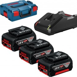 bosch akku csomag 3xgba 18v 5,0ah + gal 18-40 cv 0615990l3t