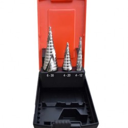 abraboro lépcsős lemezfúró ¤4,0-12,0/20,0/30,0 mm hss-co (020391150003)