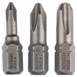 bosch bit készlet 25mm, standard (3) pz1,2,3 2609255967