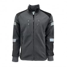 declan polár pulover fényvisszaverő csíkkal 46591 2xl acélszürke-fekete