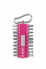 bosch bitkészlet rózsaszín 21 részes 2607002821