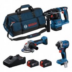 bosch kombi-készlet 18v gdr+gbh+gws+2x4.0ah+ga 0615a500b9
