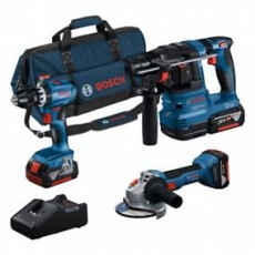 bosch kombi készlet 18v gsb+gbh+gws+3x4.0ah+ga 0615a5007u