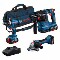 bosch kombi készlet 18v gsb+gbh+gws+3x4.0ah+ga 0615a5007u