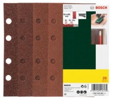 bosch csiszolópapír 93x185 set 25db/cs 2607019495