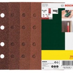 bosch csiszolópapír 93x185 set 25db/cs 2607019495
