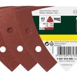 bosch delta csiszolópapír 25db/cs 2607019500
